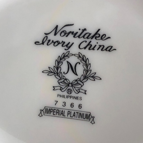 NORITAKE Imperial Silver Trim Platinum Creamer - NEW - Picture 3 of 8